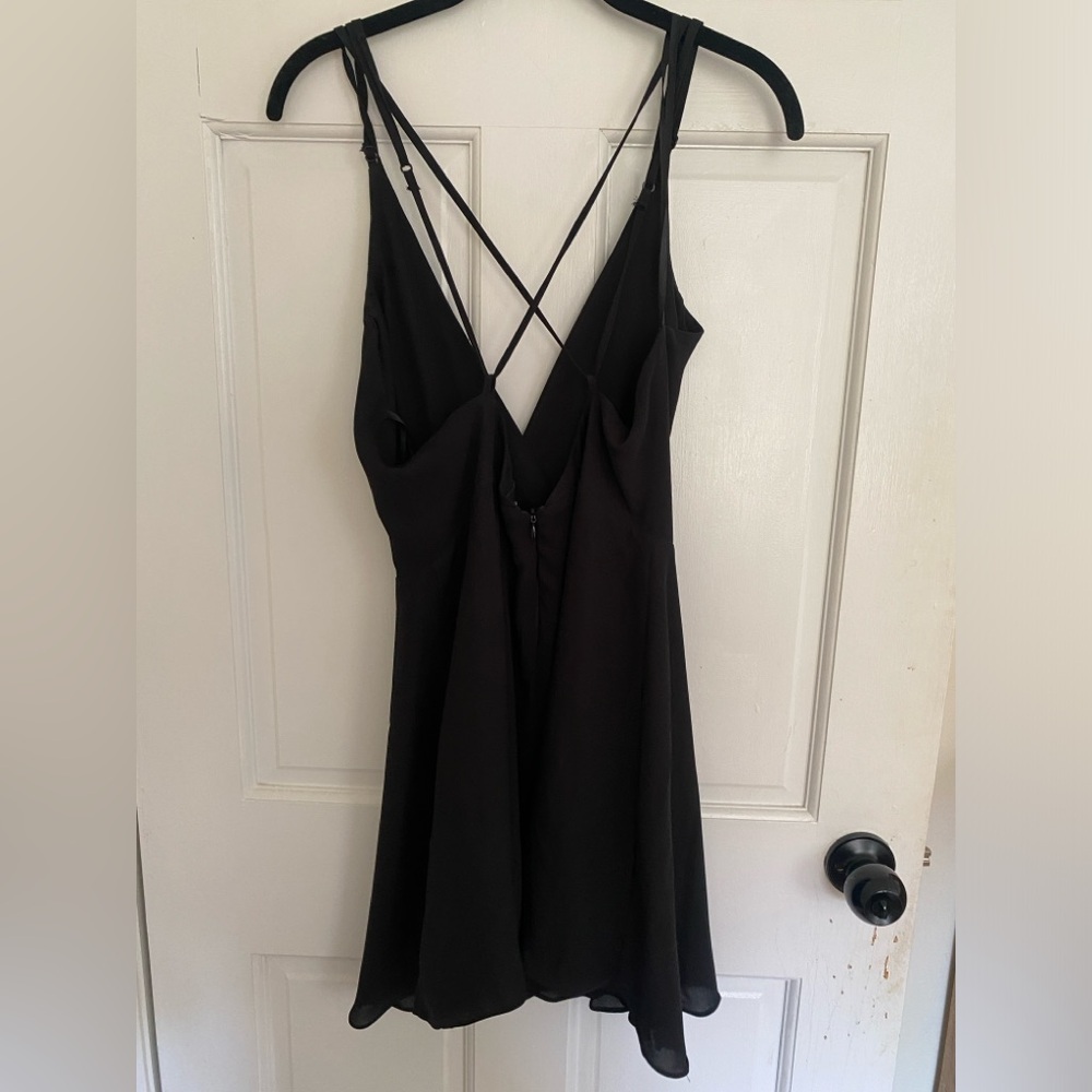 Kimchi Blue Strappy Black Dress, L